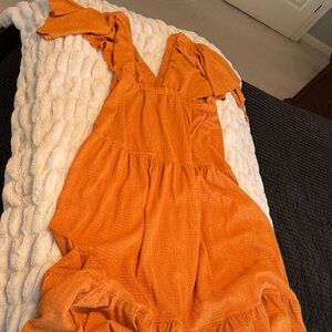 Orange Maxi Dress